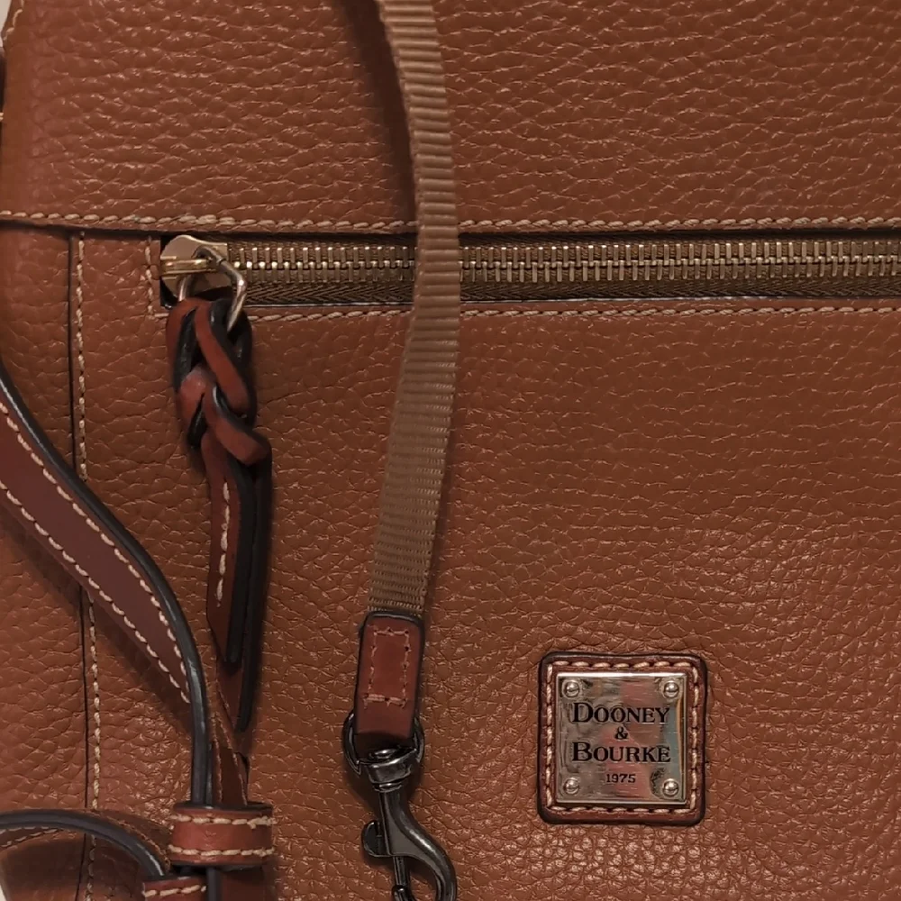 Dooney & Bourke Tan Leather Crossbody Bag - Picture 9 of 9